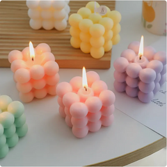Geometric Rubik's Cube Aromatherapy Candle Ornament