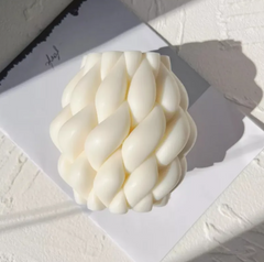 Geometric Twist Candle Mold