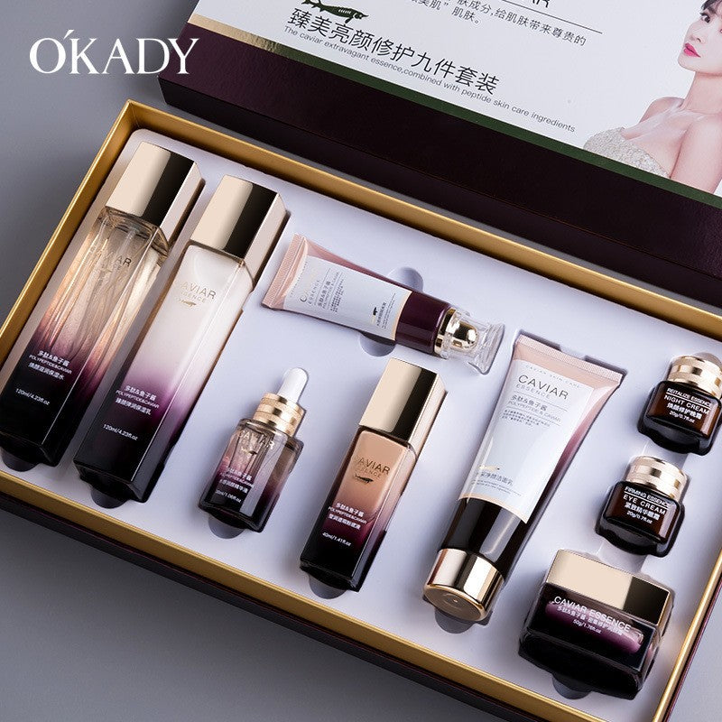 Radiant Glow Skincare Set with Peptide Caviar