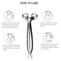 3D Facial Roller Massager — De-Puff, Sculpt & Glow