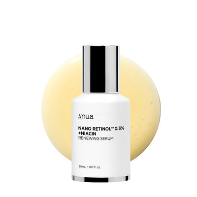 Anua Retinol Serum for Anti-Aging Textured skin | 0.11% Retinol 5% Niacinamide 20+Soothing Ingredients Gentle for Beginner (30ml /1.01 fl.oz.)
