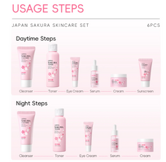 Cherry Blossom Skincare Set – 6pcs